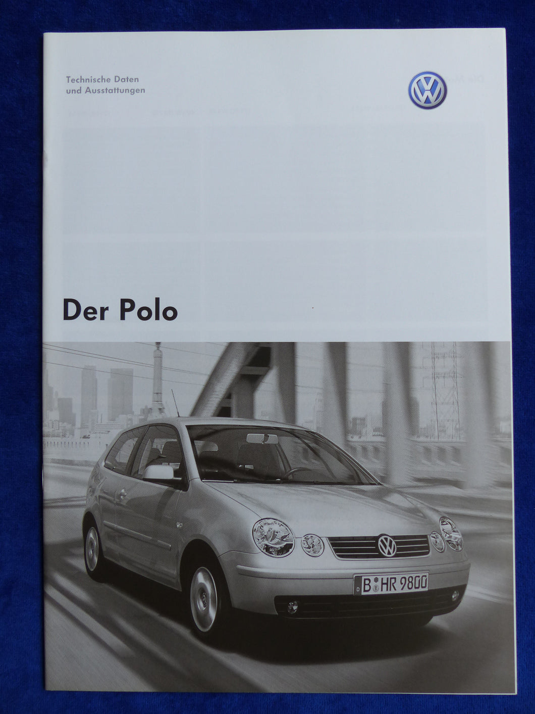VW Polo - Daten & Ausstattungen MJ 2005 - Prospekt Brochure 10.2004