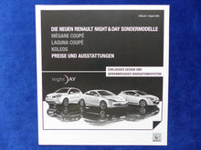 Lade das Bild in den Galerie-Viewer, Renault Night &amp; Day Megane Laguna Koleos - Preisliste MJ 2010 - Prospekt 08.2009
