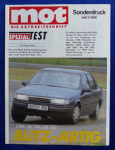 Lade das Bild in den Galerie-Viewer, Opel Vectra 2.0i GLS - Test - Sonderdruck mot Heft 2/1989
