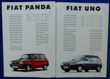 Lade das Bild in den Galerie-Viewer, Fiat Programm 1993 Panda Uno Tipo Tempra Croma - Prospekt Brochure 05.1992
