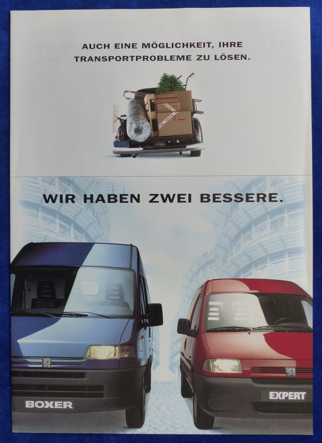 Peugeot Boxer & Expert Transporter - Prospekt Brochure 90er