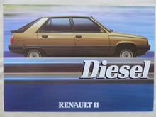 Lade das Bild in den Galerie-Viewer, Renault 11 GTD Diesel - UK-Prospekt Brochure 04.1984 England englisch

