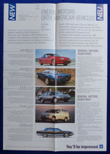 Lade das Bild in den Galerie-Viewer, Pontiac Grand Prix Sedan - GM Programm Europa 1990 - Poster Prospekt Brochure
