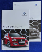 Lade das Bild in den Galerie-Viewer, VW Golf GTI Edition 30 MJ 2007 - Prospekt Brochure + Preisliste 11.2006
