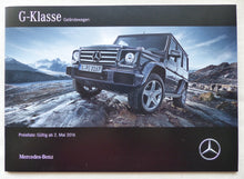 Lade das Bild in den Galerie-Viewer, Mercedes G-Klasse 463 G 65 AMG - Preisliste MJ 2017 - Prospekt Brochure 05.2016
