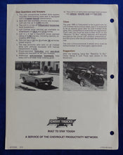 Lade das Bild in den Galerie-Viewer, Chevrolet 1980 Series 9 LUV Sales Training - US-Prospekt Brochure 09.1979 USA
