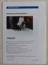 Lade das Bild in den Galerie-Viewer, Mercedes-Benz Schneeketten LKW Nutzfahrzeuge - Prospekt Brochure 2000
