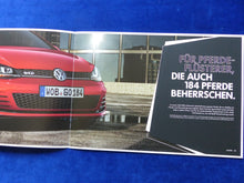 Lade das Bild in den Galerie-Viewer, VW Golf GTD 184 PS TDI MJ 2013 - Prospekt Brochure + Preisliste 03.2013
