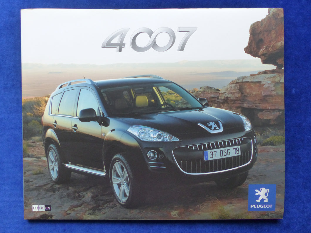 Peugeot 4007 MJ 2008 - Pressemappe CD-ROM press-kit 03.2007