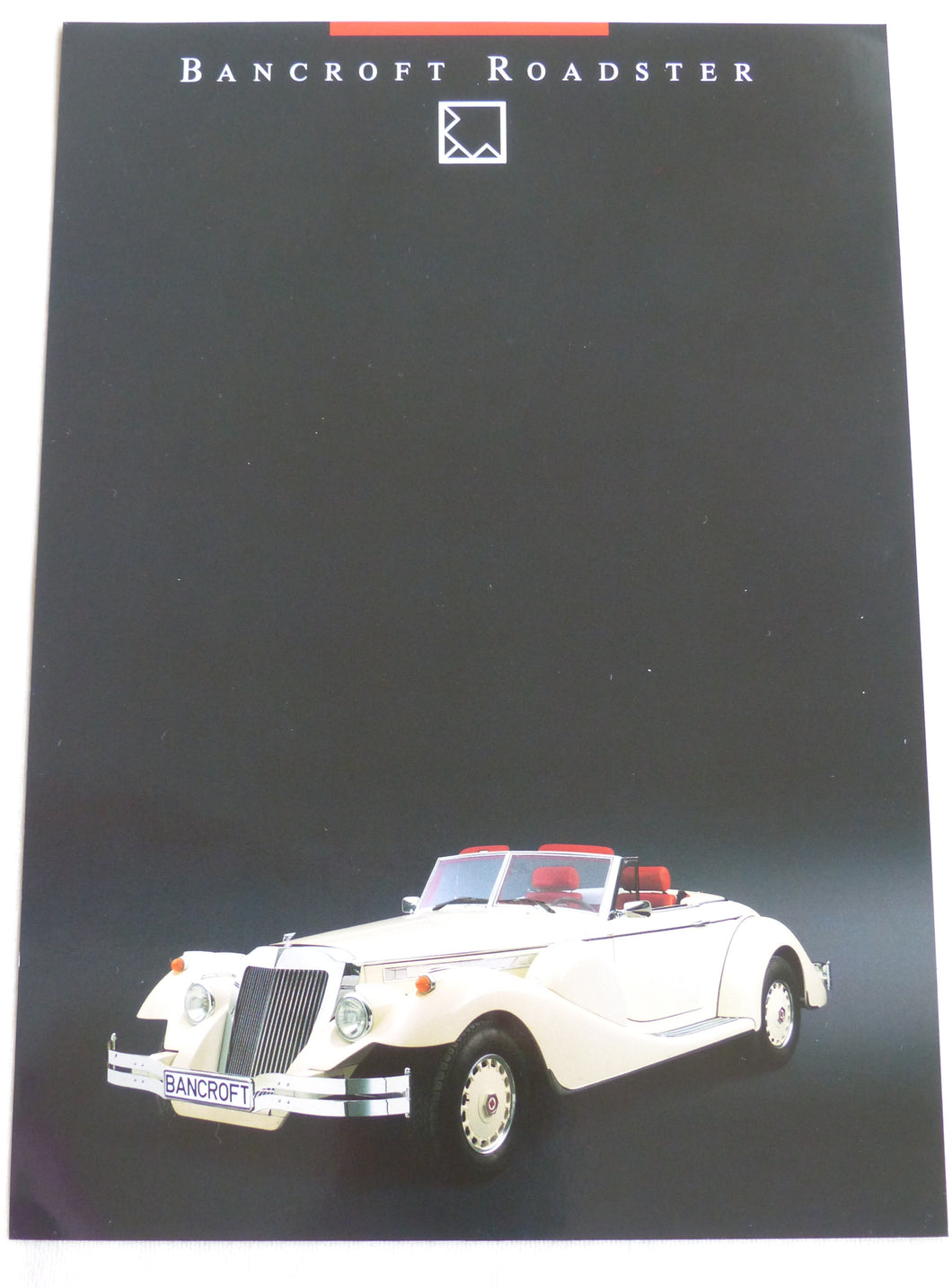 Bancroft Roadster 5.0 V8 GFK-Karosserie - Hochglanz Prospekt Brochure 1991