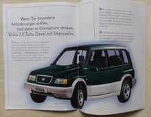Lade das Bild in den Galerie-Viewer, Suzuki Vitara V6 2.0 MJ 1998 - Prospekt Brochure + Preisliste 04.1998
