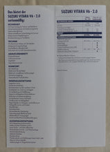 Lade das Bild in den Galerie-Viewer, Suzuki Vitara V6 2.0 MJ 1998 - Prospekt Brochure + Preisliste 04.1998
