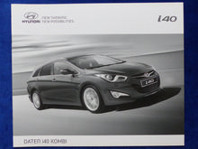 Lade das Bild in den Galerie-Viewer, Hyundai i40 Kombi - Preisliste MJ 2013 - Prospekt Brochure 02.2013
