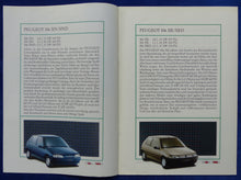 Lade das Bild in den Galerie-Viewer, Peugeot 106 XN XT XSI MJ 1993 - Prospekt Brochure 07.1992
