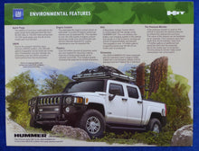 Lade das Bild in den Galerie-Viewer, Hummer 2009 H3T Environmental Features - US-Prospekt Brochure 2008 USA
