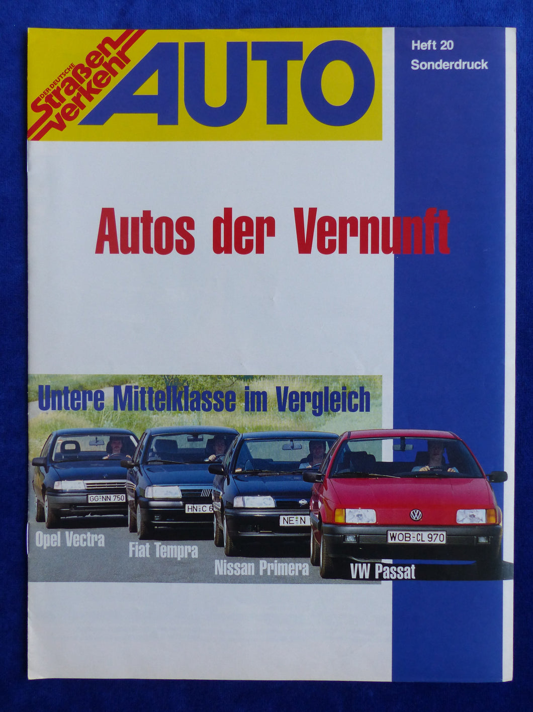 Opel Vectra VW Passat Fiat Tempra - Sonderdruck AutoStrassenverkehr 20/1990