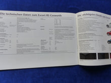 Lade das Bild in den Galerie-Viewer, Ford Escort RS Cosworth 2.0 16V MJ 1994 - Prospekt Brochure 12.1993
