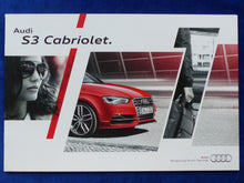 Lade das Bild in den Galerie-Viewer, Audi S3 Cabrio Cabriolet MJ 2015 - Preview Prospekt Brochure 03.2014

