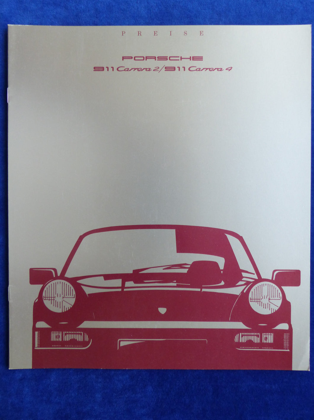 Porsche 911 Carrera Typ 964 - Preisliste MJ 1990 - Prospekt Brochure 08.1989