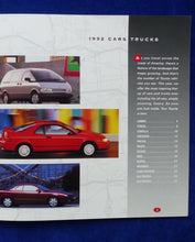 Lade das Bild in den Galerie-Viewer, Toyota Cars &amp; Trucks 1992 Camry Corolla Celica - US-Prospekt Brochure 1991 USA
