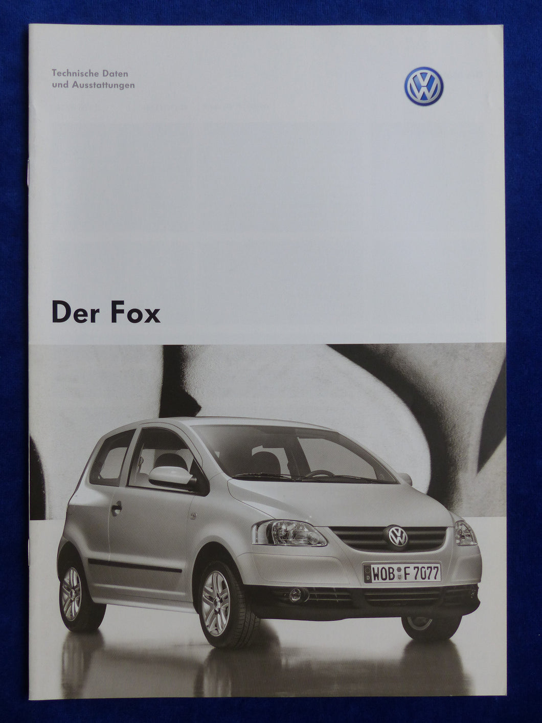 VW Fox - Technische Daten & Ausstattungen MJ 2006 - Prospekt Brochure 12.2005