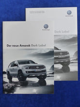 Lade das Bild in den Galerie-Viewer, VW Amarok Dark Label Sondermodell - Prospekt Brochure + Preisliste 01.2014
