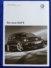 Lade das Bild in den Galerie-Viewer, VW Golf R 2.0 TSI 4Motion - Preisliste MJ 2010 - Prospekt Brochure 11.2009

