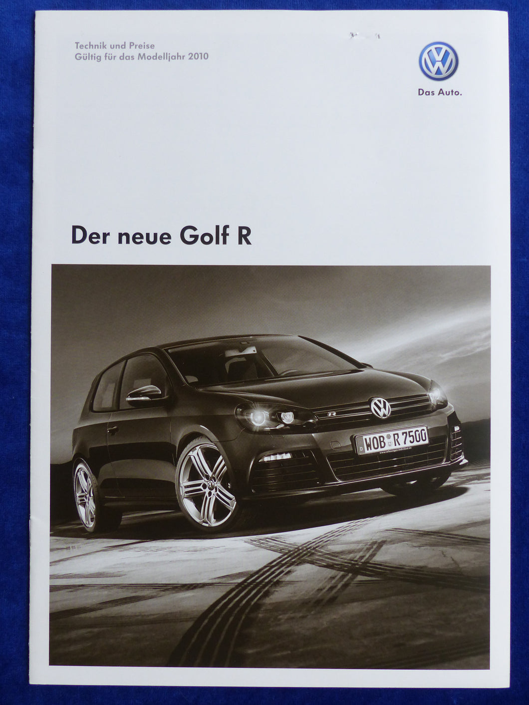VW Golf R 2.0 TSI 4Motion - Preisliste MJ 2010 - Prospekt Brochure 11.2009