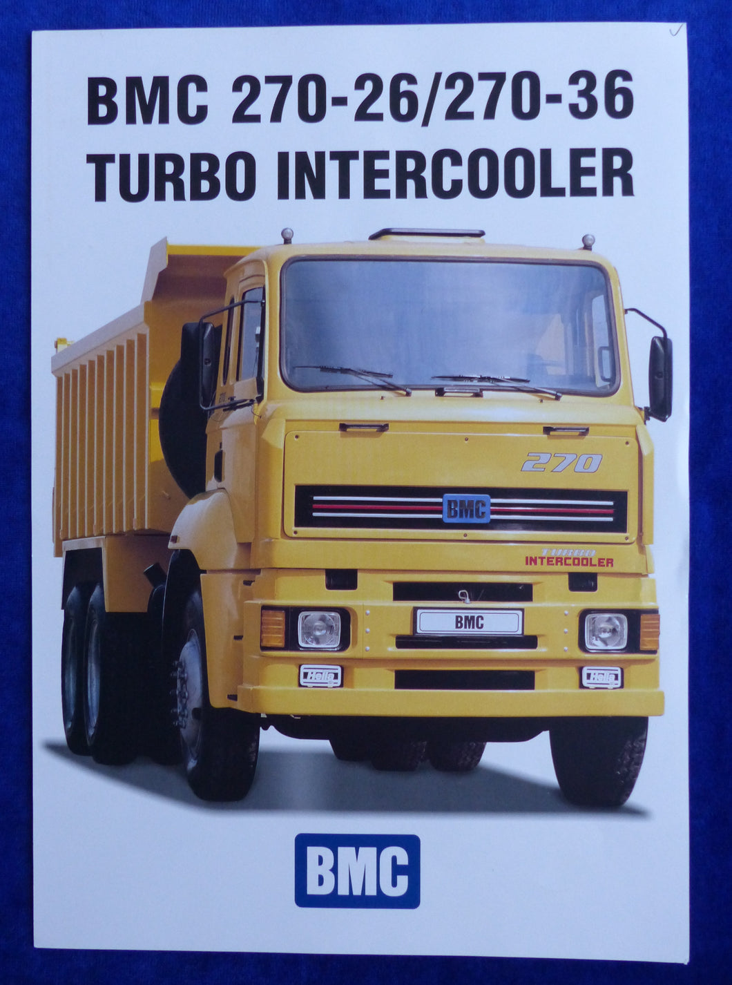 BMC 270-26 / 270-36 Turbo Intercooler 6x4 - Prospekt Brochure Türkei englisch