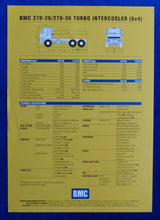 Lade das Bild in den Galerie-Viewer, BMC 270-26 / 270-36 Turbo Intercooler 6x4 - Prospekt Brochure Türkei englisch
