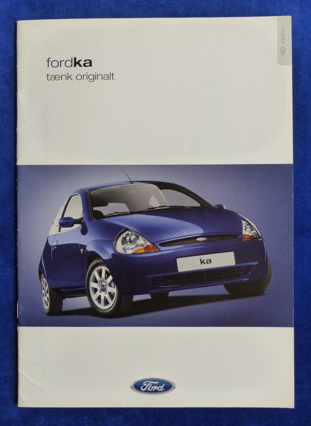 Ford Ka Luxury Cabrio MJ 2002 - Prospekt Brochure 10.2001 Dänemark dänisch