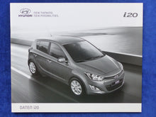 Lade das Bild in den Galerie-Viewer, Hyundai i20 - Preisliste MJ 2013 - Prospekt Brochure 02.2013
