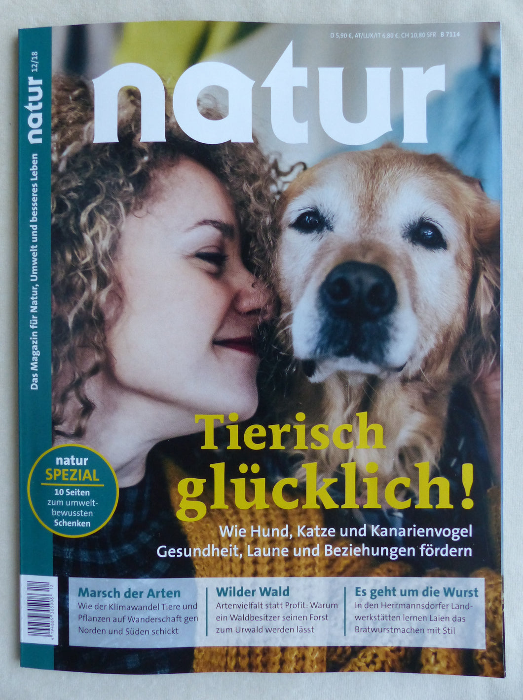 Natur Heft 12/2018 - Umwelt Natur Bio Tiere Pflanzen Wald Hund Katze