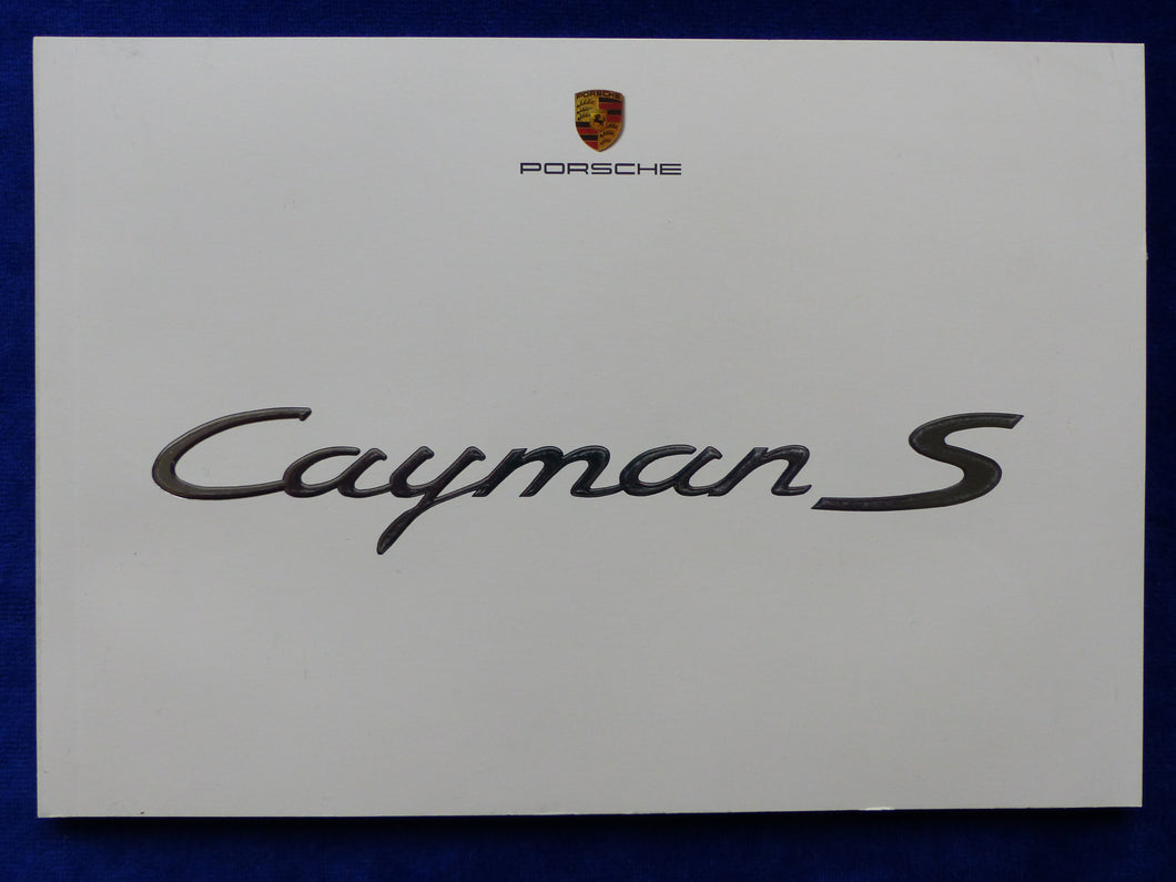 Porsche Cayman S Typ 987c - Hochglanz Prospekt Brochure 03.2005