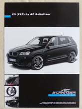 Lade das Bild in den Galerie-Viewer, AC Schnitzer X3 BMW X3 xDrive30d Typ F25 MJ 2012 - Prospekt Brochure 05.2011
