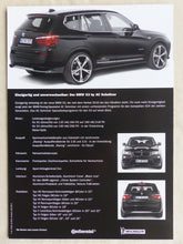 Lade das Bild in den Galerie-Viewer, AC Schnitzer X3 BMW X3 xDrive30d Typ F25 MJ 2012 - Prospekt Brochure 05.2011
