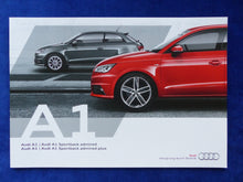 Lade das Bild in den Galerie-Viewer, Audi A1 Sportback admired plus MJ 2016 - Prospekt Brochure 04.2015
