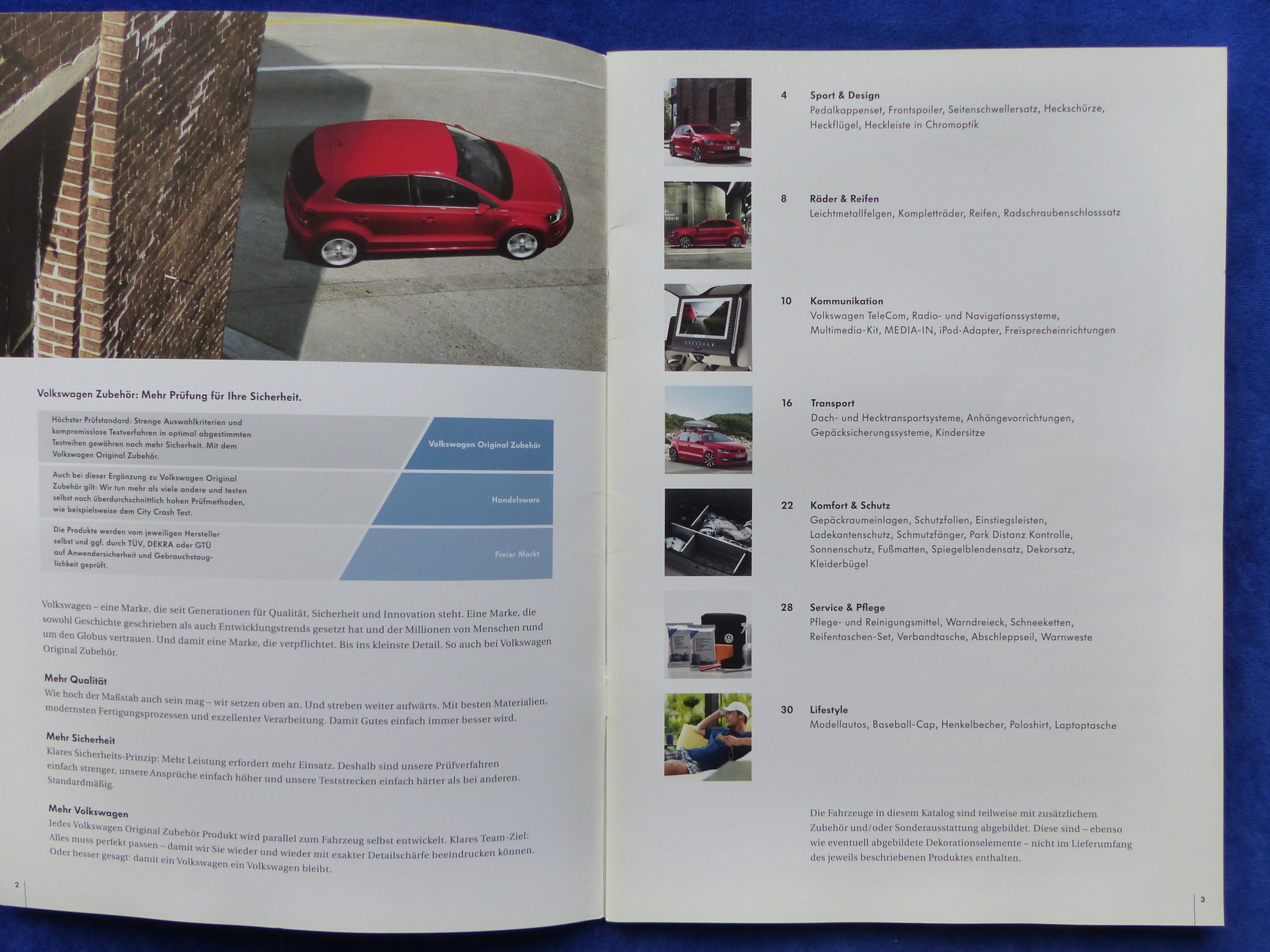 VW Polo Zubehör MJ 2011 - Prospekt Brochure + Preisliste 01.2011 – car- brochure