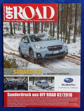 Lade das Bild in den Galerie-Viewer, Subaru XV 1.6i Boxer - Fahrbericht - Sonderdruck Off Road 02/2018
