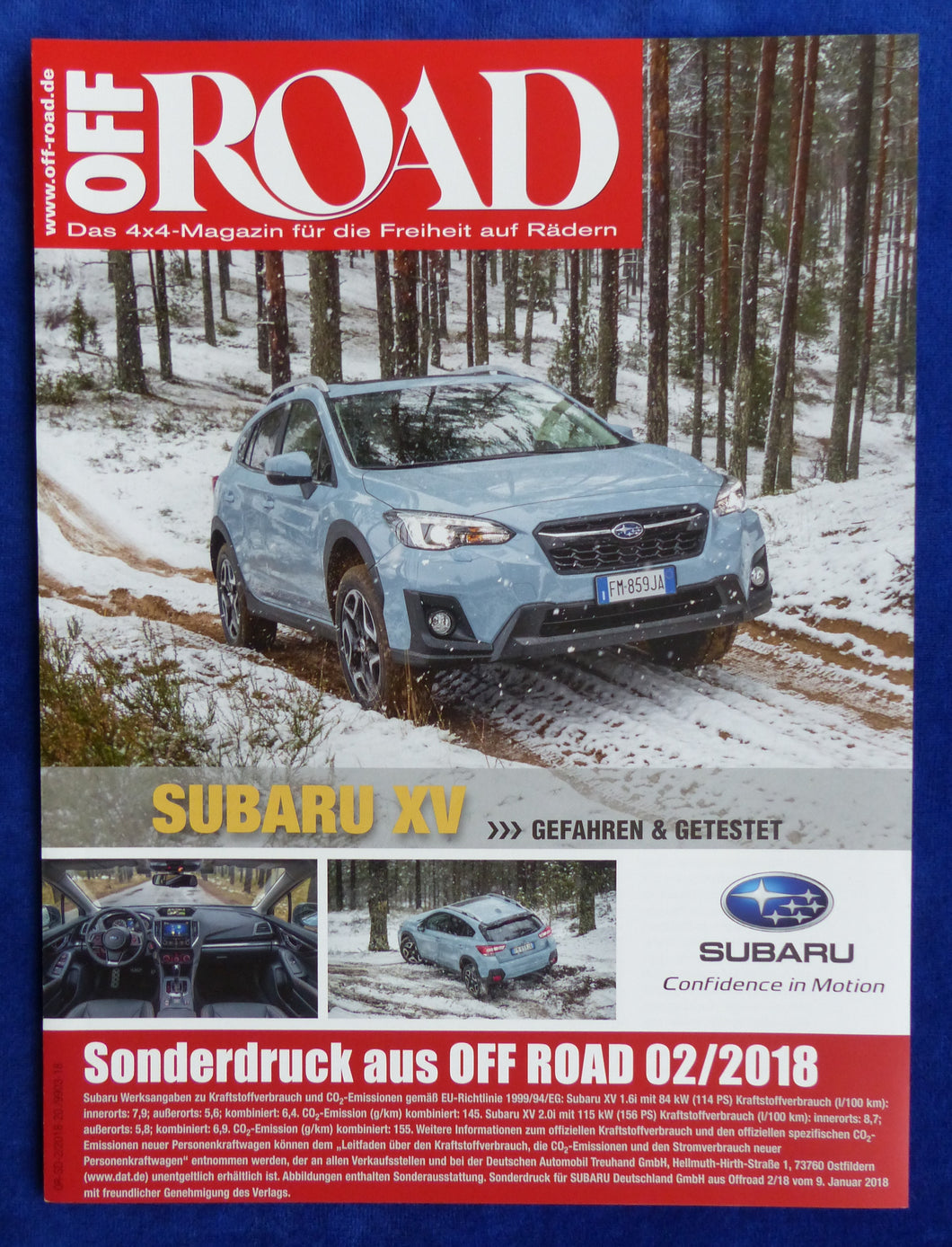 Subaru XV 1.6i Boxer - Fahrbericht - Sonderdruck Off Road 02/2018