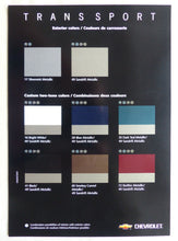Lade das Bild in den Galerie-Viewer, Chevrolet Trans Sport - Farben colors - Prospekt Brochure 2001
