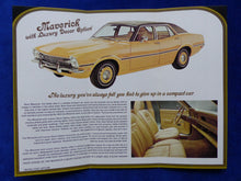 Lade das Bild in den Galerie-Viewer, Ford Maverick with Luxury Decor Option - US-Prospekt Brochure 1972 USA
