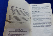 Lade das Bild in den Galerie-Viewer, Ford 1980 Mercury - US-Betriebsanleitung Handbuch operation manual 06.1979 USA
