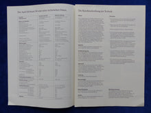 Lade das Bild in den Galerie-Viewer, Audi S4 Avant quattro - Daten Farben Polster MJ 1994 - Prospekt Brochure 07.1993
