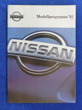 Lade das Bild in den Galerie-Viewer, Nissan Modellprogramm '92 - Maxima 200 SX Patrol - Prospekt Brochure 09.1992
