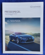 Lade das Bild in den Galerie-Viewer, Lexus LC 500 500h - Pressespiegel MJ 2018 - Prospekt Brochure 11.2017
