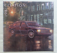 Lade das Bild in den Galerie-Viewer, Chevrolet 1981 Citation X-11 - US-Prospekt Brochure 09.1980 Canada Großformat

