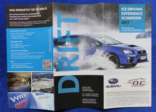 Lade das Bild in den Galerie-Viewer, Subaru 2017 Ice Driving Experience Schweden - Prospekt Brochure 2016
