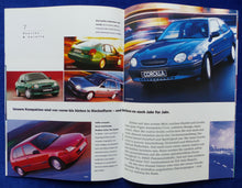 Lade das Bild in den Galerie-Viewer, Toyota Programm 1998 Corolla Celica MR2 - Prospekt + Daten + Preisliste 07.1997
