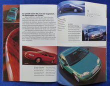 Lade das Bild in den Galerie-Viewer, Toyota Programm 1998 Corolla Celica MR2 - Prospekt + Daten + Preisliste 07.1997
